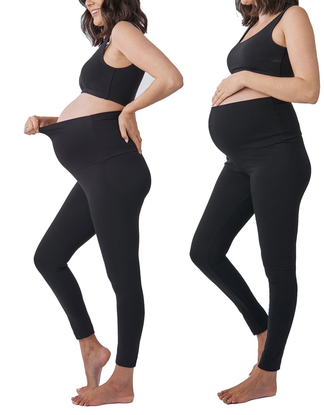 Angel Maternity - Maternity 2-Pack Basic Full Length Leggings