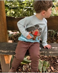 Purebaby - Slouchy Track Pant -Kids-Babies