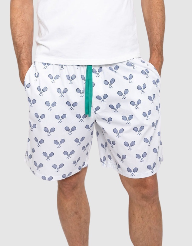 Sant And Abel - Men's Tennis Navy Sleep Shorts