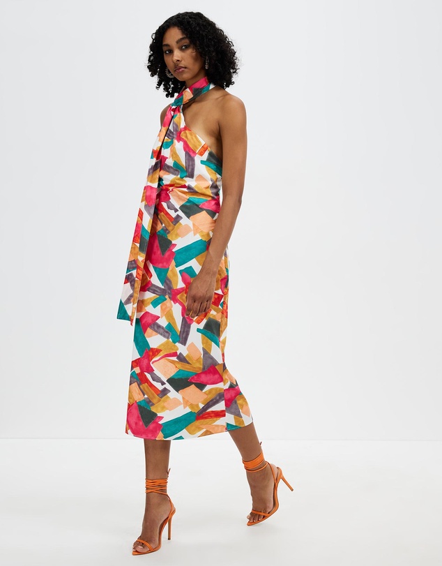 Honey and Beau - Euphoric Halter Midi Dress