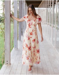 Petal & Pup - Kamie Maxi Dress - Pink Floral