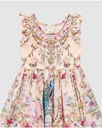 Camilla - Jersey and Woven Mini Dress With Frill - Kids-Teens