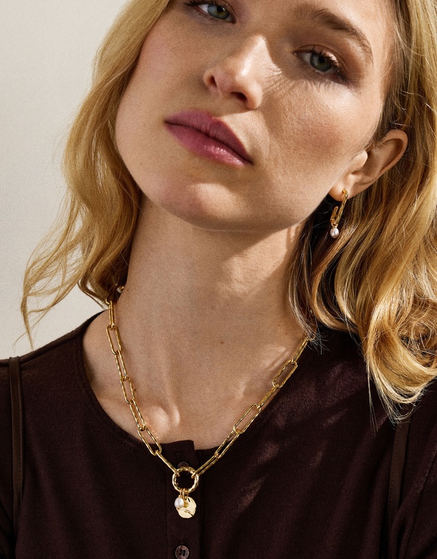 Skagen - Agnethe Pearl Gold Necklace