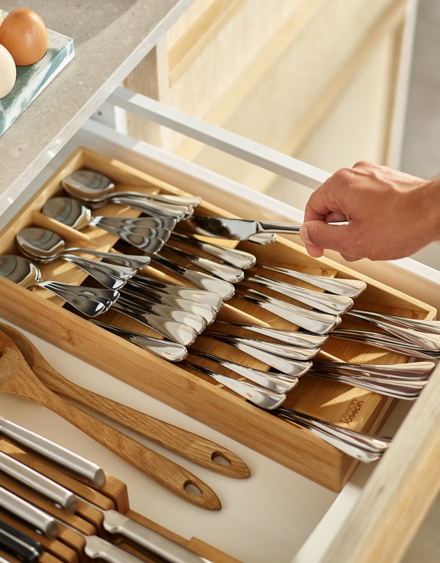 Joseph Joseph - DrawerStore™ Bamboo Large Compact Cutlery Organiser