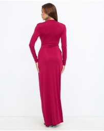 Dazie - Opera Deep Cowl Midi Dress