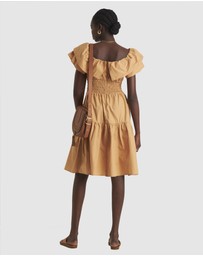 Zerafima - Helena Shoulder Frill Dress
