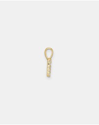 Zoe Olivia - 9K Gold Lab Grown Diamond Initial R Pendant