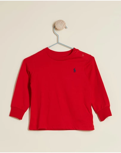 Polo Ralph Lauren - Embroidered Logo LS T-Shirt - THE ICONIC EXCLUSIVE - Babies