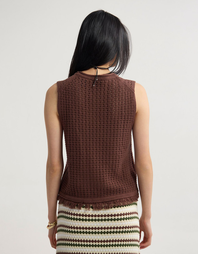 Oxford - Lily Knitted Fringe Tank