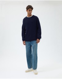 AERE - Merino Wool Chunky Crew Neck Sweater