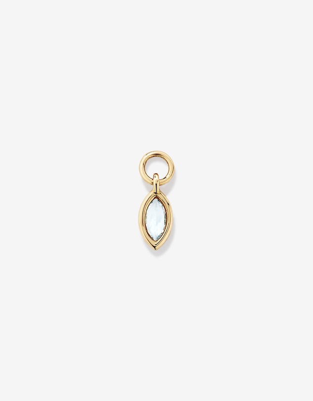 Michael Hill - Sky Blue Topaz Single Earring Charm in 10kt Yellow Gold