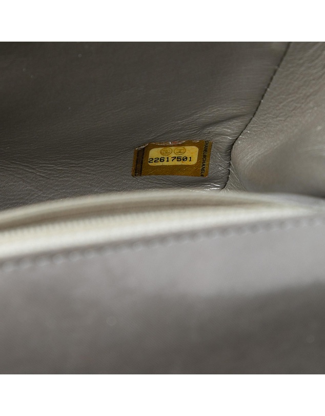 Pre-Loved by Azura Reborn - Pre-Loved Mini Square Classic Chevron Iridescent Calfskin Single Flap