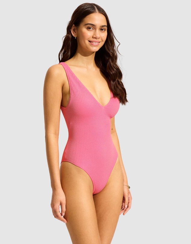 Seafolly - Sea Dive Deep V Neck One Piece