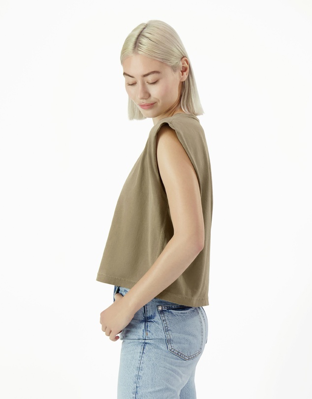American Apparel - Heavyweight Garment Dyed Women's Muscle T-Shirt