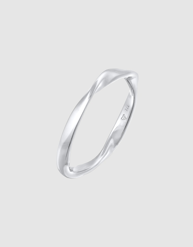 Elli Jewelry - Twisted Stacking Ring in 925 Silver
