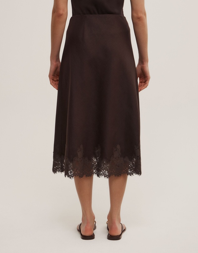 Witchery - Linen Lace Midi Skirt