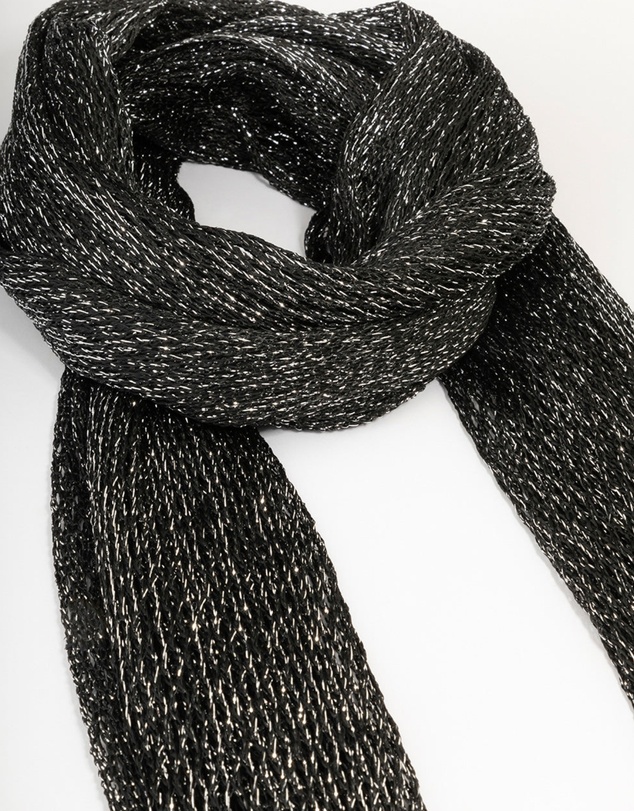 Lovisa - Black Fabric Drape Scarf Necklace