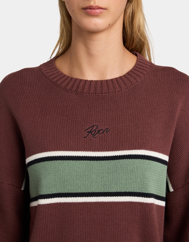 RVCA - Womens Ivy Stripe Crew Neck