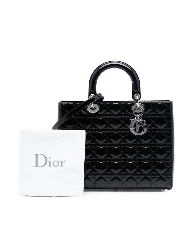 Pre-Loved by Azura Reborn - Pre-Loved Large Patent Cannage Lady Dior