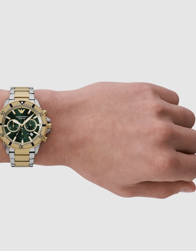 Emporio Armani - Two Tone Chronograph Watch