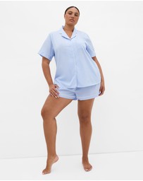 City Chic - Stripe Cotton Pyjama Short