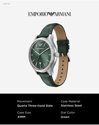 Emporio Armani - Green Analogue Watch