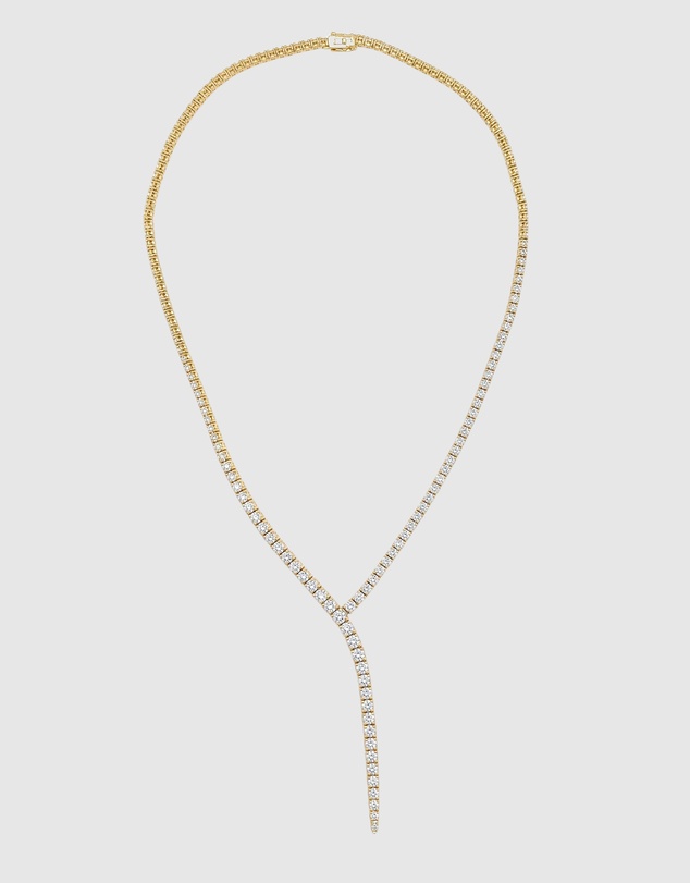 Izoa - Josephine Tennis Drop Necklace