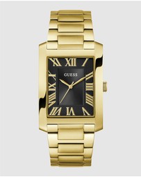 GUESS - Guess Men's Gold Tone 33.7mm Analogue Watch