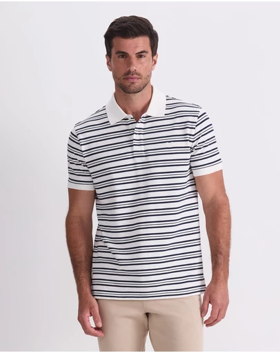 Sportscraft - Sc Stripe Pique Polo