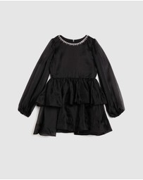 Bardot Junior - Wednesday Organza Trim Dress - Kids-Teens