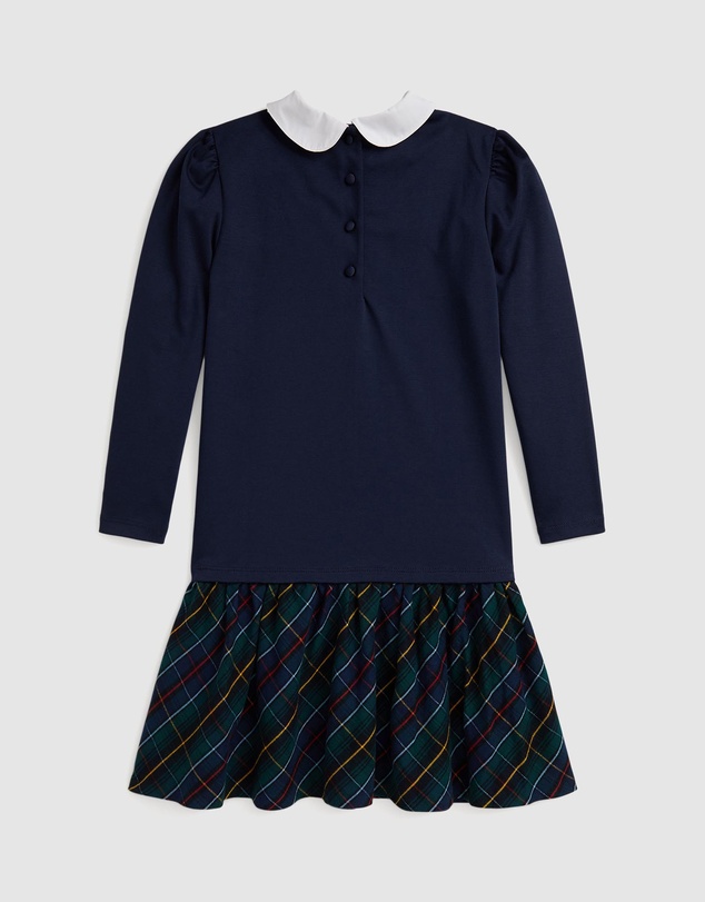 Polo Ralph Lauren - Plaid-Skirt Ponte Dress - ICONIC EXCLUSIVE - Teens