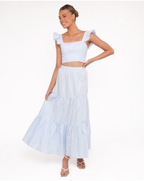 Petal & Pup - Roxia Skirt Set - Pale Blue