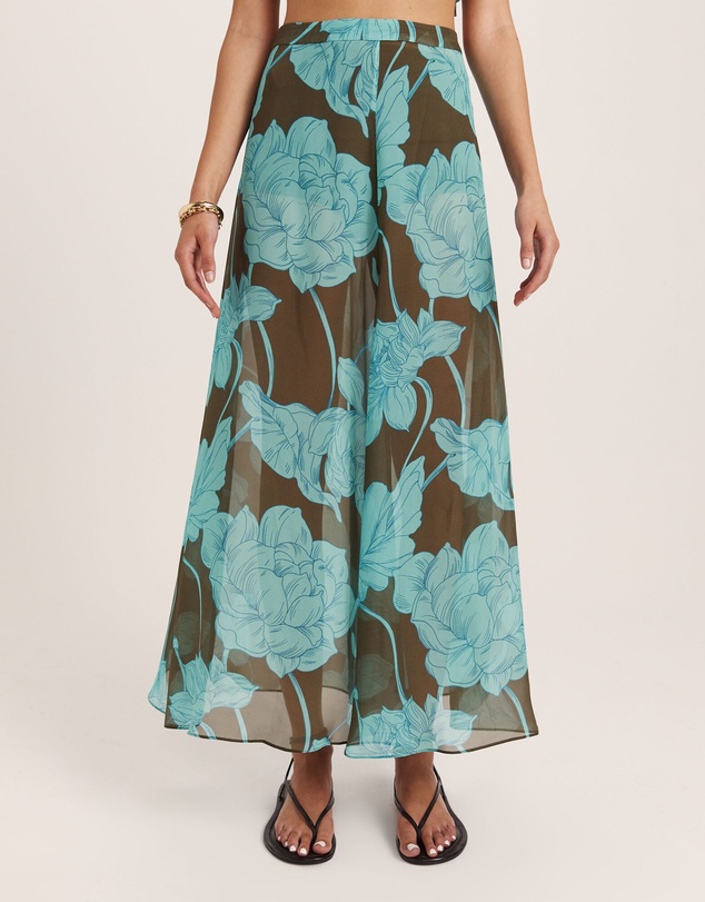 SABA - Verdisa Silk Maxi Skirt