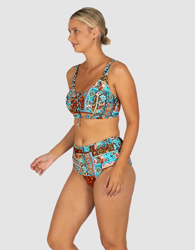 Baku Swimwear - Tulum E-F-G Cup Lace Up Bikini Bra Top