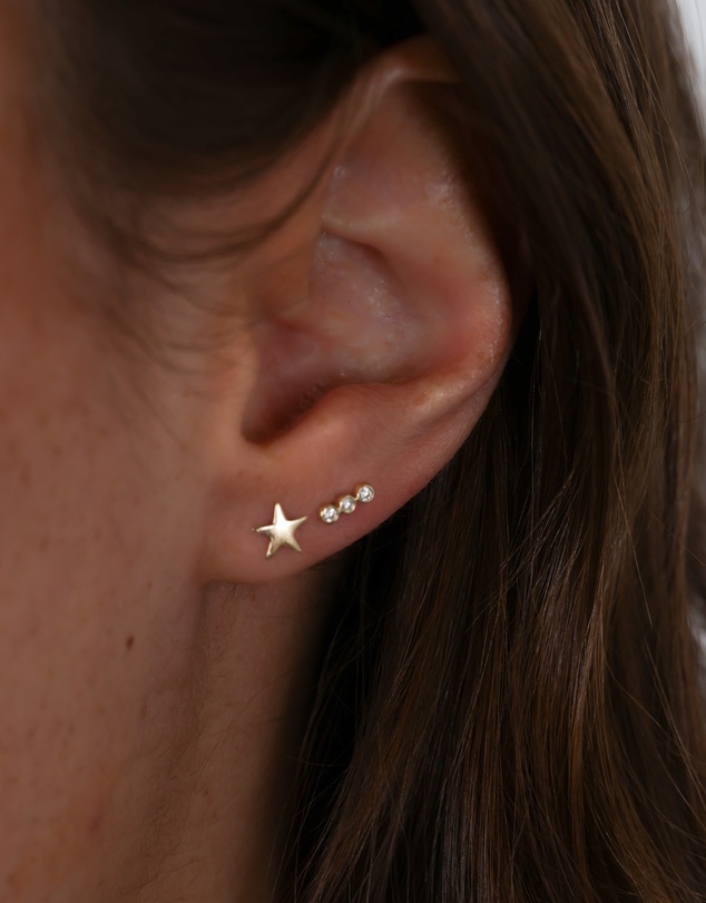 Luna Rae - Solid Gold - Litte Star Studs
