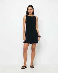 AERE - Zia Rib Knit Mini Dress