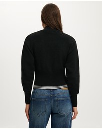 Cotton On - Lotus Cinched Zip Knit