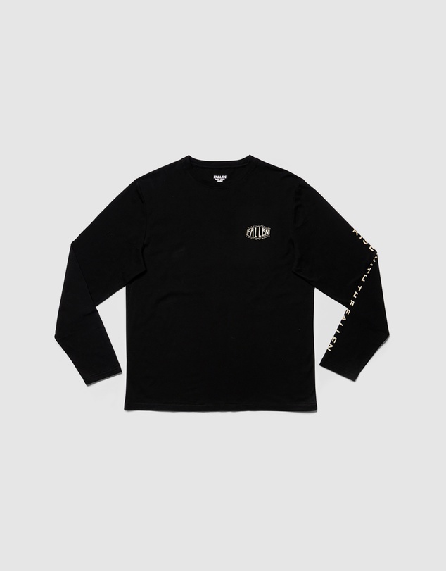 Fallen Footwear - Fallen Footwear Men Tradition Tee Jumper Regular Fit Black/Off-White