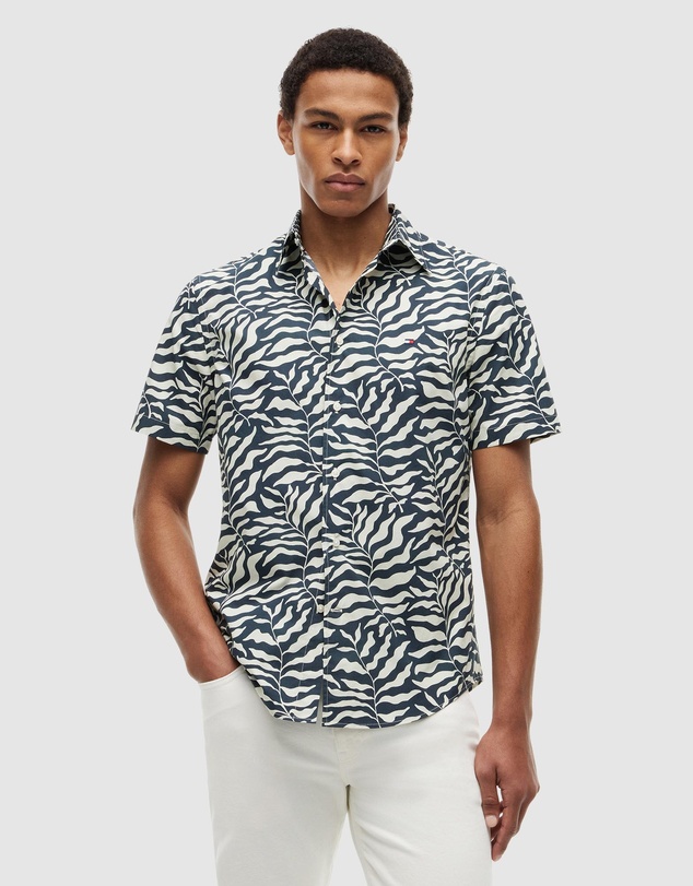 Tommy Hilfiger - Regular Fit Paper Touch Short Sleeve Shirt