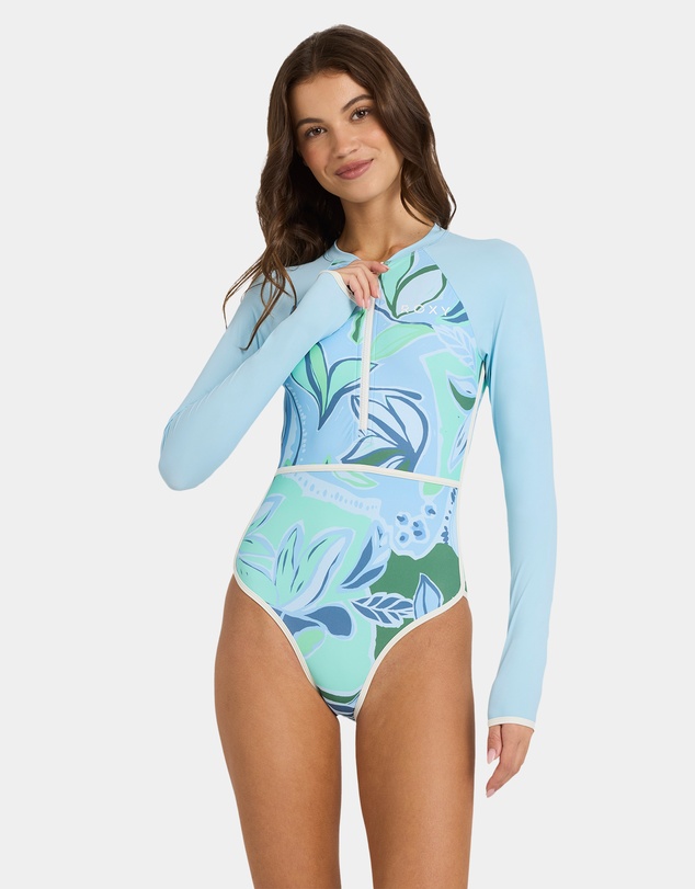 Roxy - Womens Botanic Active Long Sleeve One Piece Rash Vest