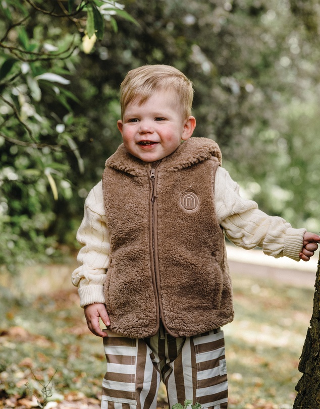 Kynd Baby - Sherpa Vest in Mocha