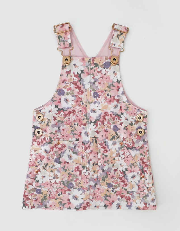 WITH LOVE FOR KIDS - Hazel Denim Pinafore Dress - Babies - Kids