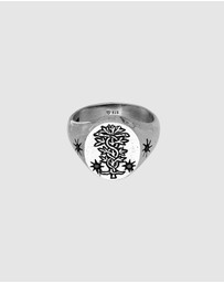 Haze & Glory - ICONIC EXCLUSIVE - Ring Signet Antidote with Onyx in 925 Sterling Silver