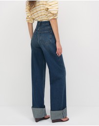 Reformation - Cary High Rise Slouchy Wide Leg Jeans