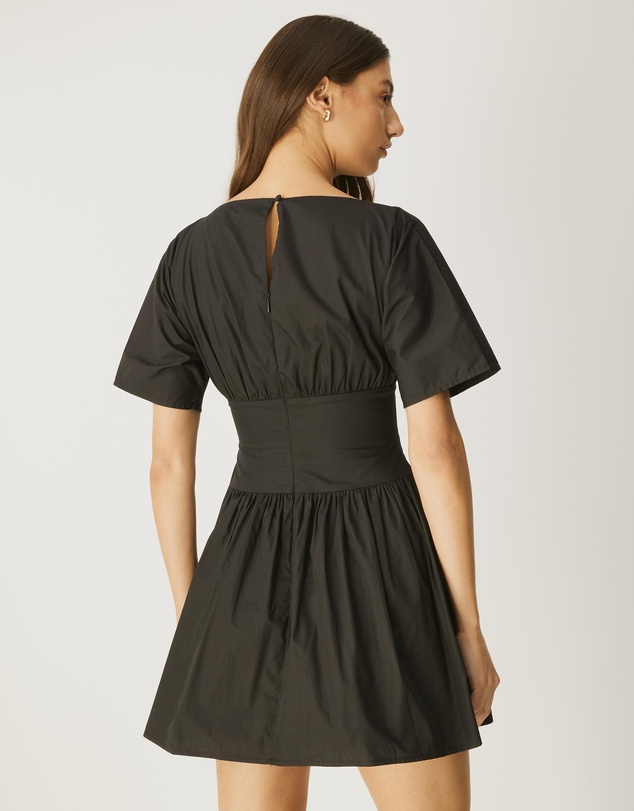 Atmos&Here - Nicky Cotton Poplin Mini Dress