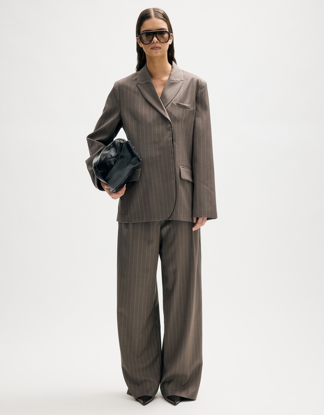 Minima Esenciales - Lior Wool Pinstripe Blazer