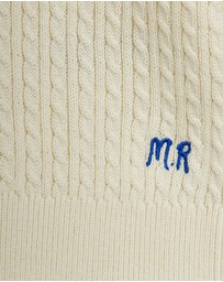 Mini Rodini - Cable Knit Polo Shirt - Babies-Teens