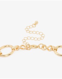 Lovisa - Gold Plated Oval Link Hammered Large Y-Necklace