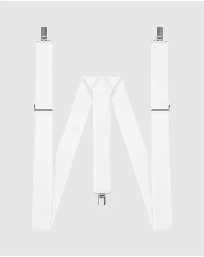 Buckle - Australian Made Plain Y Back Braces. 35mm width.