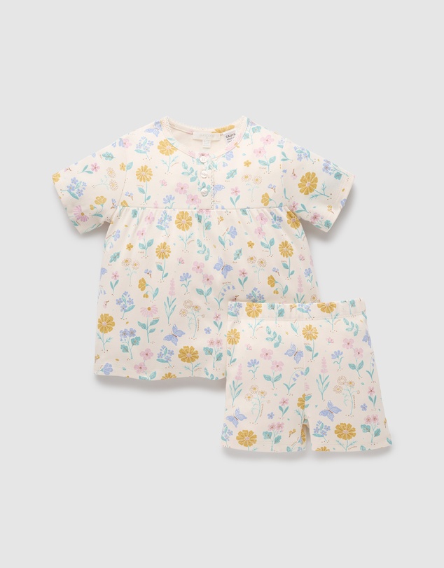 Purebaby - Short PJ Set-Kids-Babies